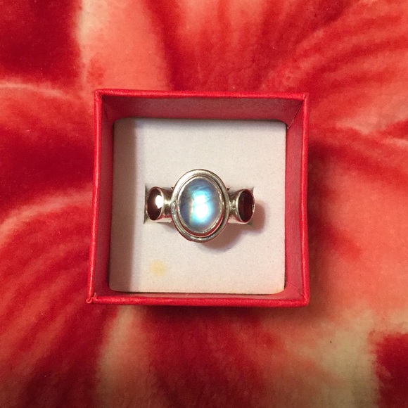 Nicky Butler Jewelry - Nicky Butler Moonstone & Garnet Ring